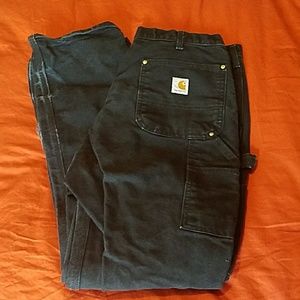 Men's Carhartt Black Pants Original Fit 36x32